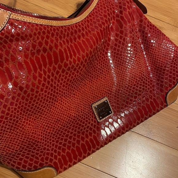 Dooney & Bourke red hobo bag - Picture 2 of 7